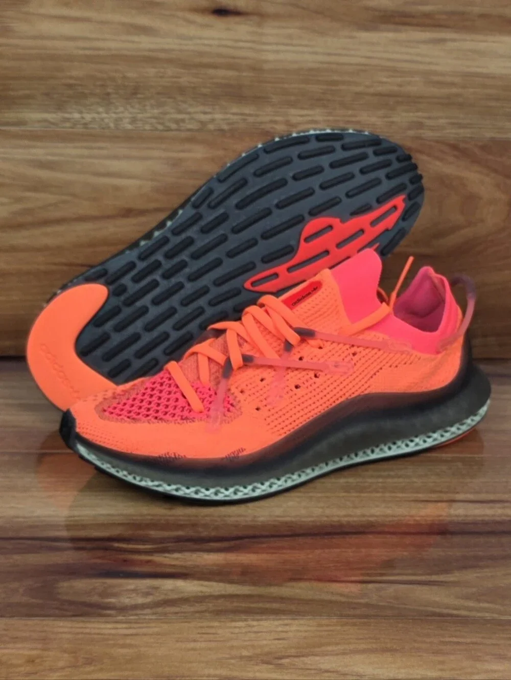 Adidas 4D Fusio Screaming Orange FY5929 Primeknit Mens Size 6 Women's Size 7.5